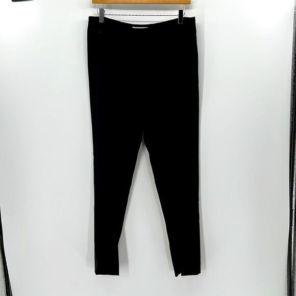 Gunex per Zoom Flat Front Wool Blend Trouser Pants - Black - 10 - New with tags - Picture 1 of 8